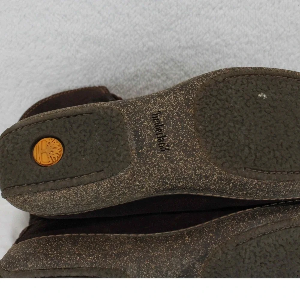 Timberland‎ Womens 10M Dark Brown Suede Lace Up Fleece Lined Winter Boots 69318